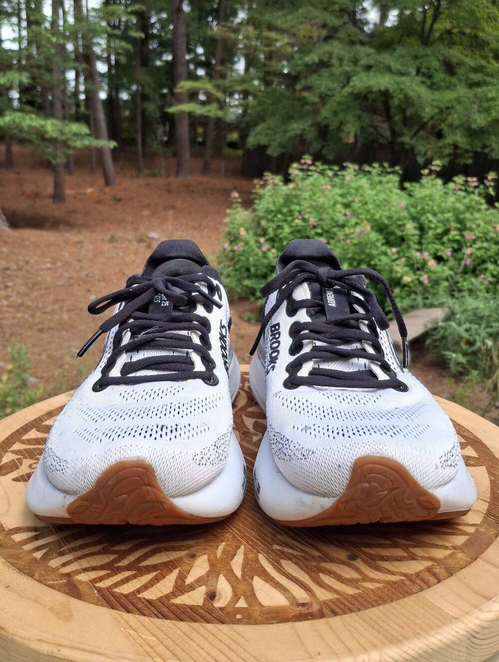 Brooks Adrenaline GTS 25 Black/White Women's Running Shoes Sz 10 **READ** - Picture 2 of 11